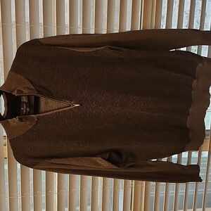 Brooks Brothers Cotton Cashmere 1/4 Zip Sweater Gray XLARGE